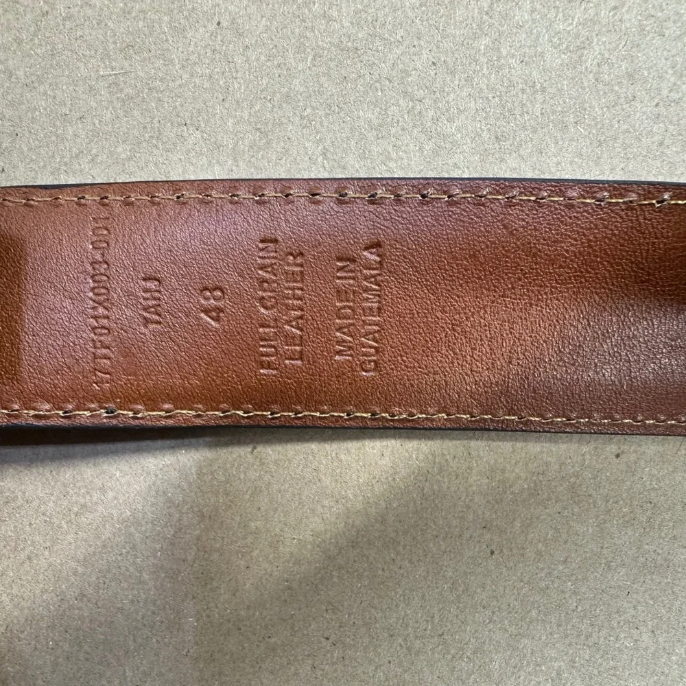 Trafalgar Belt Strap Mens 48 Black Full Grain Leather Replacement No Buckle